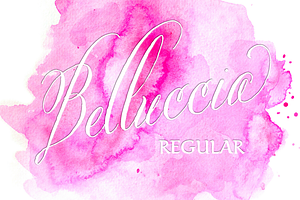 Belluccia Hand Lettered Font