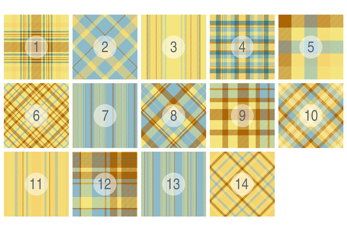 #38 Summer Pattern Plaids EPS + JPG, a Pattern Graphic by Plaid4You (Photo 2 of 10)