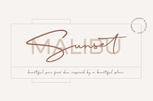 Malibu Sunset - A Beautiful Font Duo