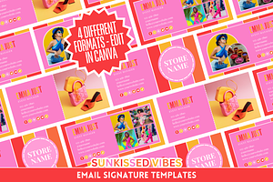Colorful Email Signature Templates, an Email Template by SunshineStudioBoutique