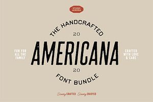 Handcrafted Americana Font Bundle, a Script Font by Studio Aurora