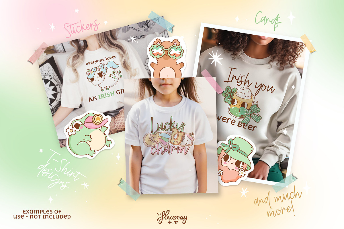 Cute St. Patricks Day Clipart Bundle, a Seasonal Illustration by Huxmay (Photo 6 of 7)