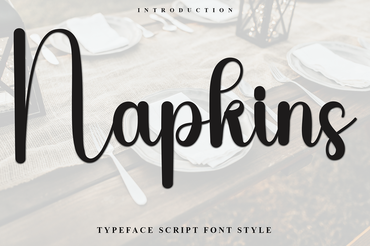 Napkins, a Handwritten Font by FreshTypeINK (Photo 1 of 8)