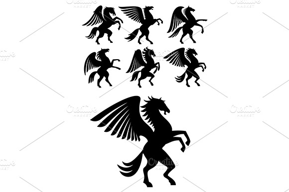 Mythical Gorgeous Winged Pegasus
