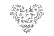 Hand drawn floral elements, a Decorative Illustration by Tkoko vectors & patterns (Thumbnail 4 of 8)