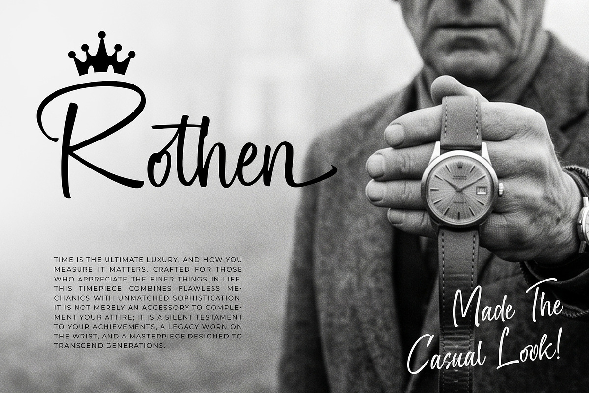 Osttom - A Modern Script, a Script Font by khurasan (Photo 4 of 7)