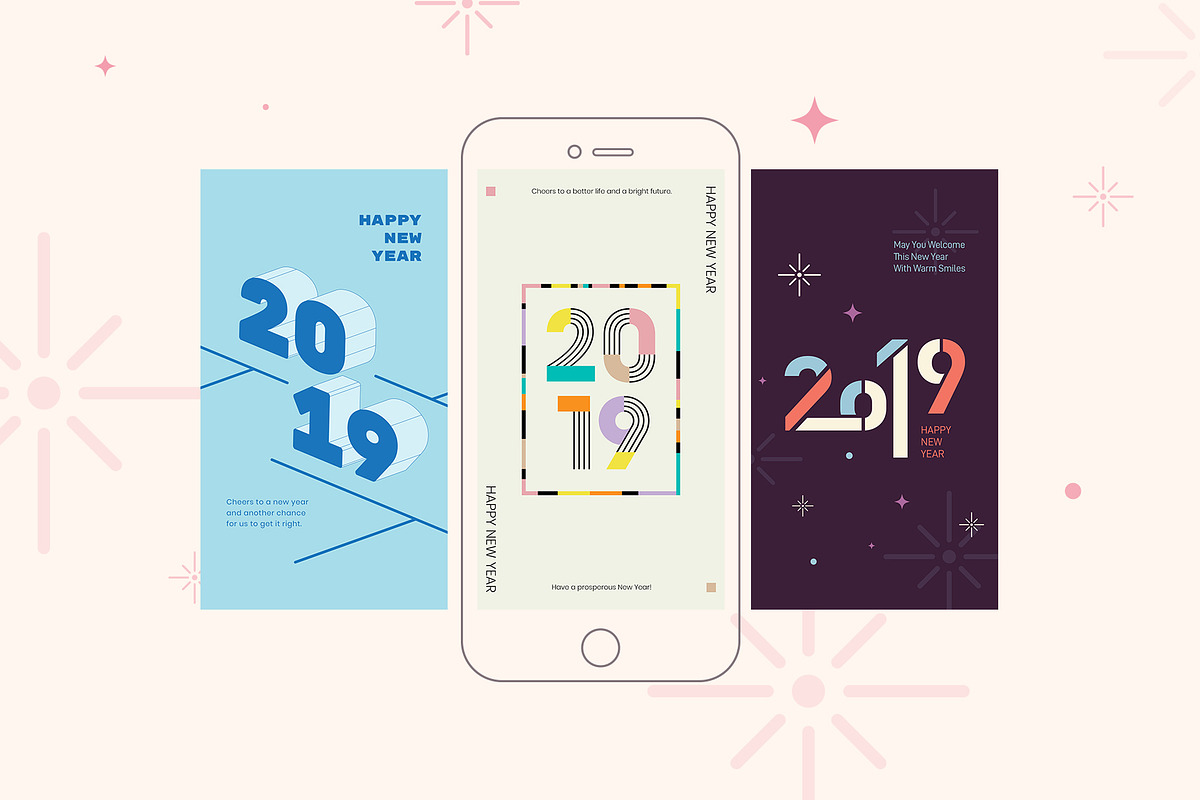 2019 New Year Instagram Bundle, a Social Media Template by muhisya (Photo 4 of 9)