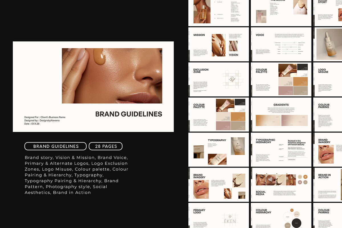 Brand Designer Business ToolKit, a Branding & Logo Template by Naveera Aftab (Photo 5 of 8)