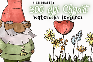 Watercolor Garden PNG Clipart