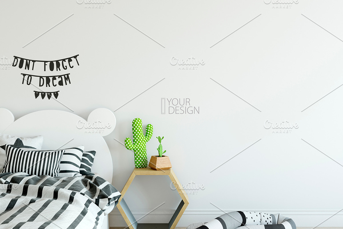 KIDS WALL & FRAMES Mockup Bundle - 3, a Print Template by Yuri-U (Photo 13 of 33)