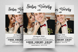 Just Get Married Flyer Template, a Flyer Template by Psd Templates