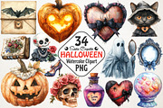 Sepia Coquette Halloween Clipart, an Illustration by RobertsArt (Thumbnail 1 of 7)