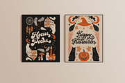 Vintage Halloween Clipart, a Decorative Illustration by ElenKoss (Thumbnail 8 of 8)