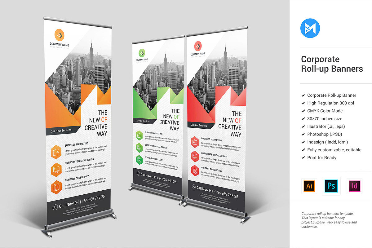 Roll-Up Banner Bundle, a Brochure Template by Brochure-Market (Photo 3 of 13)