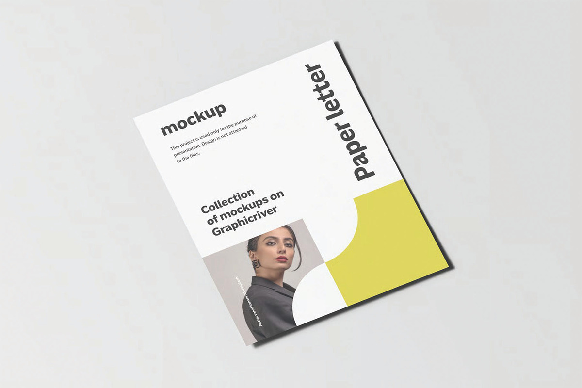 Paper Letter Mockup, an Advertising Mockup by DesignRushMarket (Photo 2 of 16)