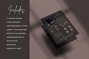 2 Page Media Kit Template Dark Brown, a Presentation Template by CoCreatorDesigns (Thumbnail 5 of 7)