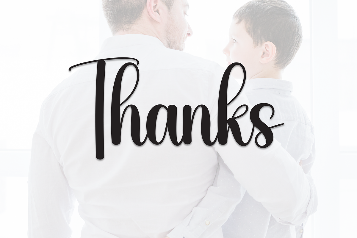 Daddy Christian | Script Font, a Handwritten Font by Scratchones (Photo 9 of 9)
