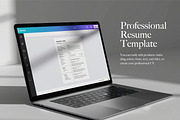 Best Resume Template, Simple CV PDF, a Resume Template by BrushstrokeArtGB (Thumbnail 3 of 5)