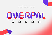 Overpal Color - Color SVG Font, a Sans Serif Font by CuratedType Studio (Thumbnail 1 of 8)