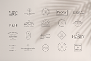 Peony and Honey Modern Logo Kit, a Branding & Logo Template by Forth and Wild (Thumbnail 3 of 10)