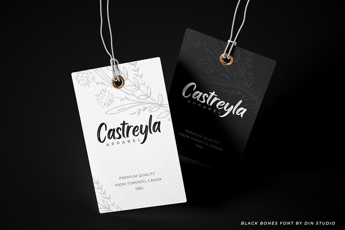 Black Bones-Classy Script, a Script Font by din-studio.com (Photo 5 of 5)