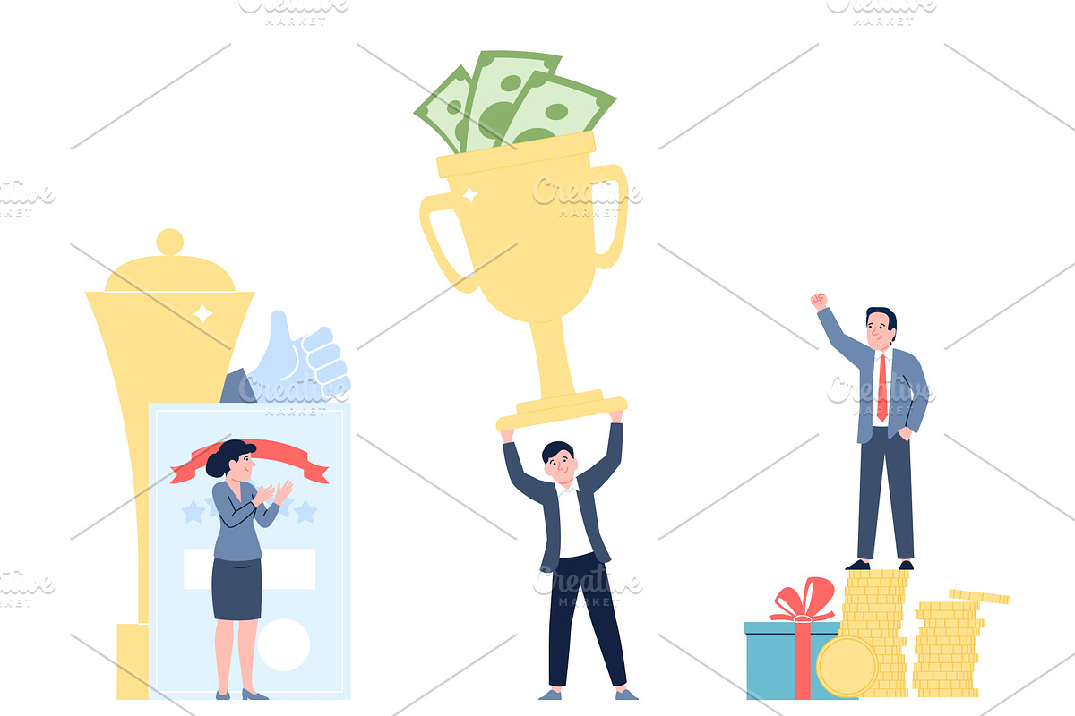 People with different benefits, a Finance Illustration by LadadikArt