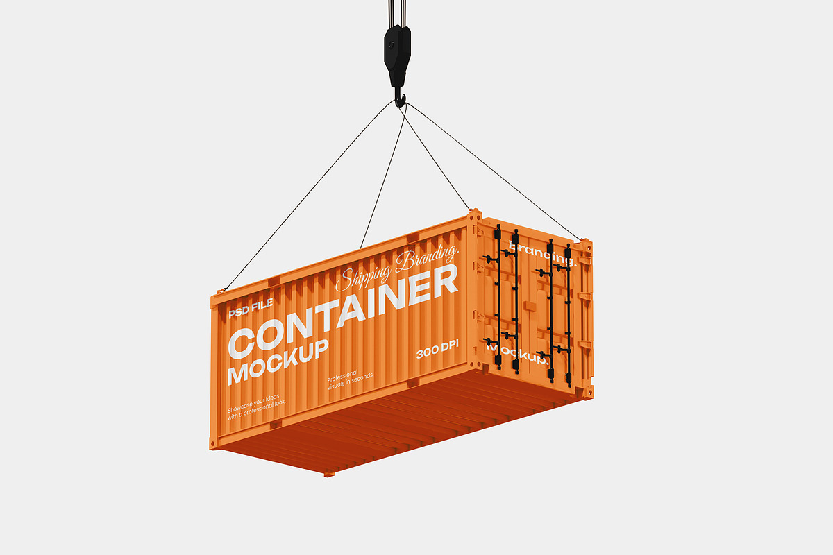 Shipping Container Mockup, a Packaging Mockup by Unerispace (Photo 4 of 4)