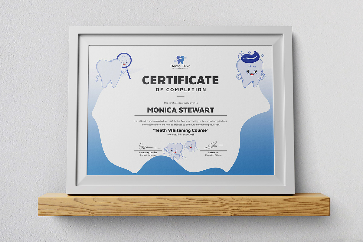 Dental Assistant Certificate, a Stationery Template by DesignDevisers (Photo 3 of 10)