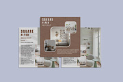 Square Flyer Brochure Mockup., an Advertising Mockup by GraphicWindow (Thumbnail 3 of 7)