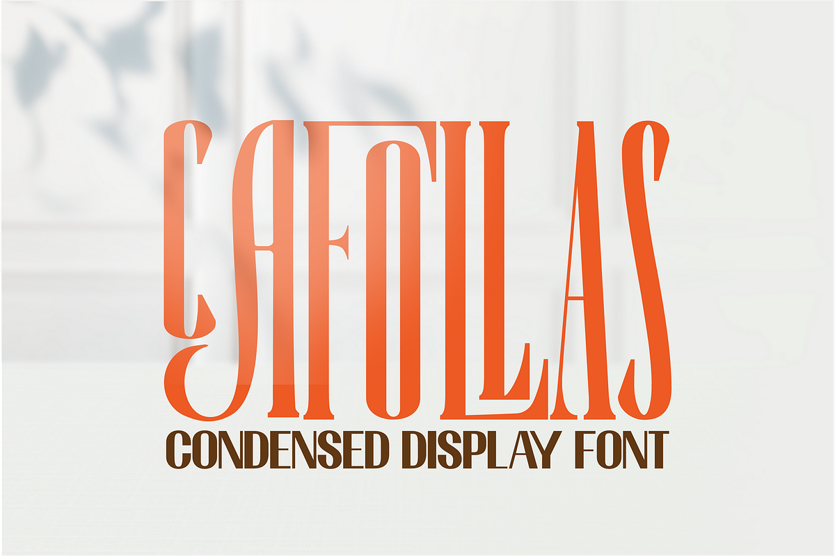 Cafollas - Condensed Font, a Serif Font by 177Studio (Photo 7 of 9)