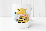 Gnomes Honey Bee Watercolor, an Animal Illustration by Noey smiley (Thumbnail 5 of 7)
