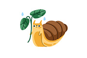 Cute snails set, seamless patterns, an Animal Illustration by Good Studio (Thumbnail 5 of 18)