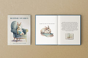 Bunny and Books. Watercolor rabbit, an Animal Illustration by AlineArtStore (Thumbnail 4 of 15)