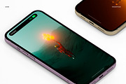 iPhone 14 Pro Mockup Set, an iPhone Mockup by Renderteam (Thumbnail 5 of 7)