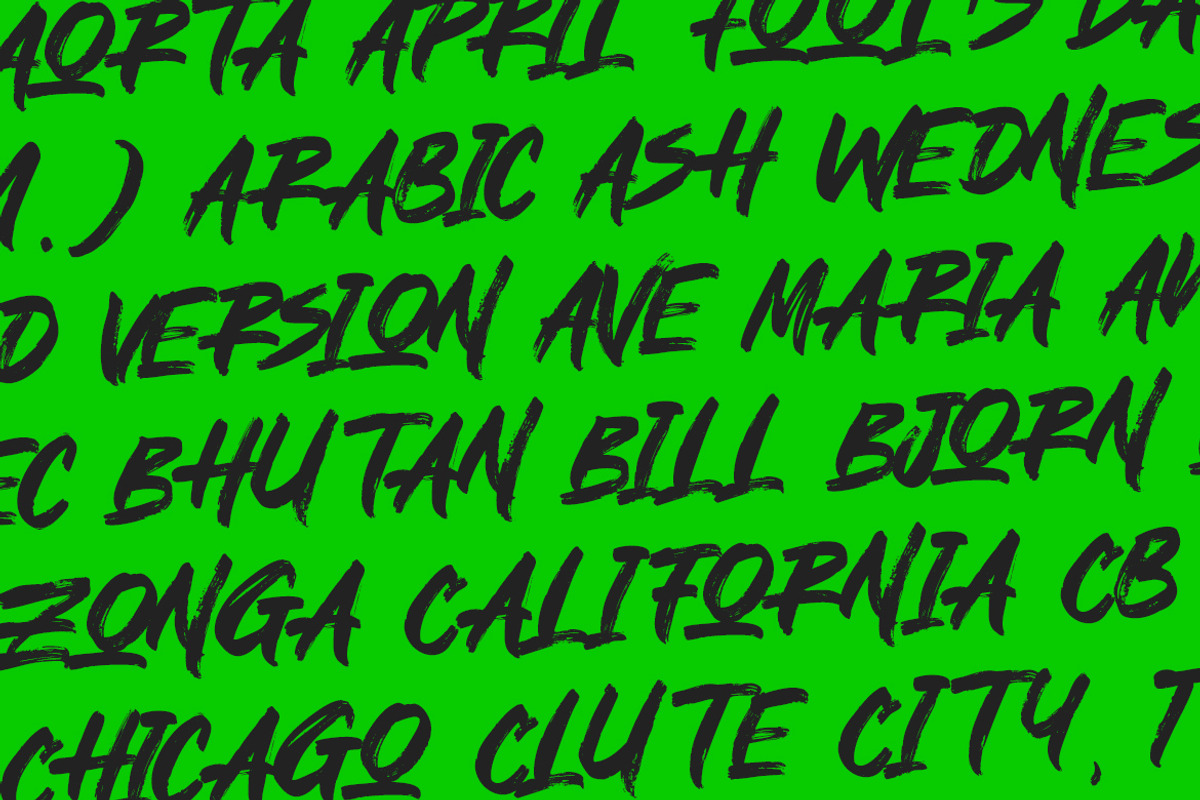 Noctura – Brush Textured Font, a Handwritten Font by MERCI STUDIO (Photo 3 of 8)