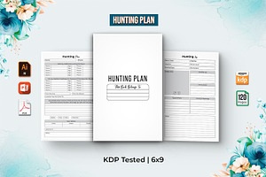 Editable Hunting Planner Log Book