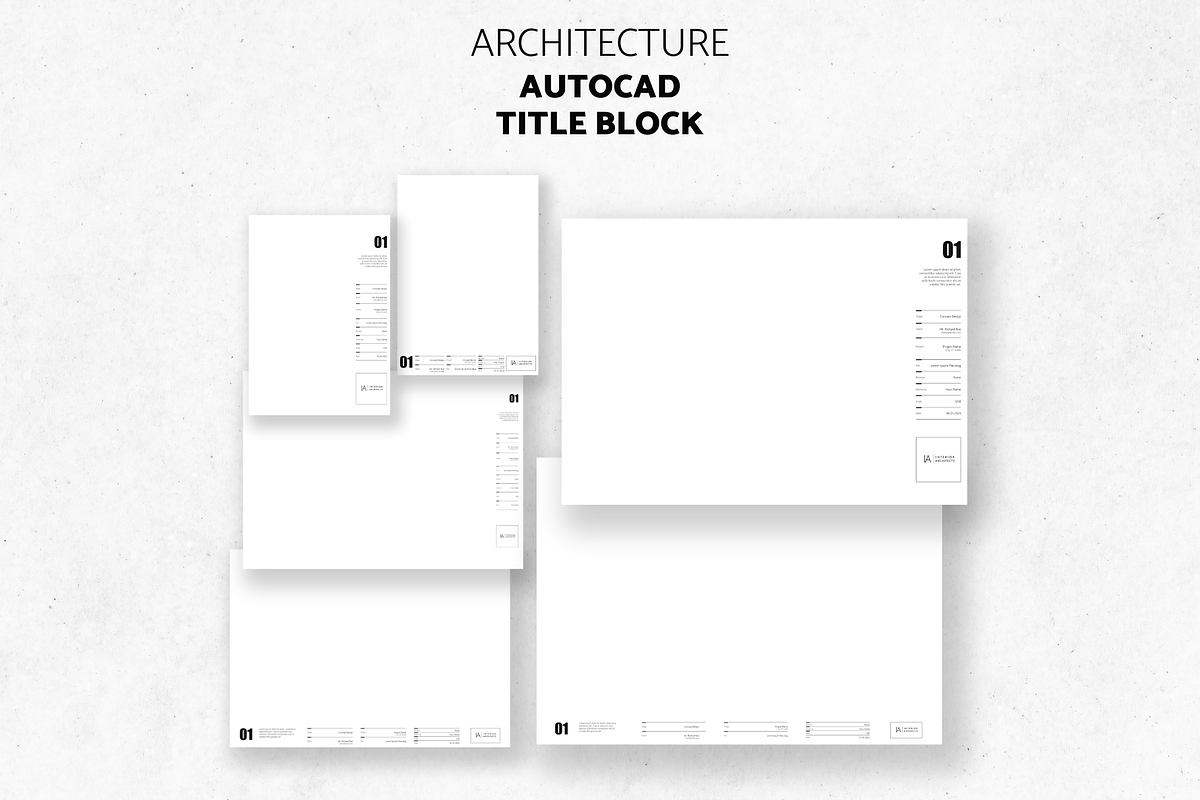 Architect Title Block Template, a Presentation Template by yesitisprintable (Photo 2 of 6)