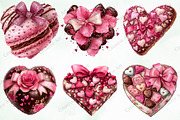 Valentine Chocolate Clipart Bundle, an Illustration by Creative Art (Thumbnail 2 of 9)