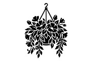 Hanging Plant Silhouette Bundle, an Object Graphic by hafijul (Thumbnail 4 of 4)