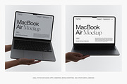 MacBook Air M2 with Hand Mockups, a Mac Mockup by Feel This (Thumbnail 7 of 8)