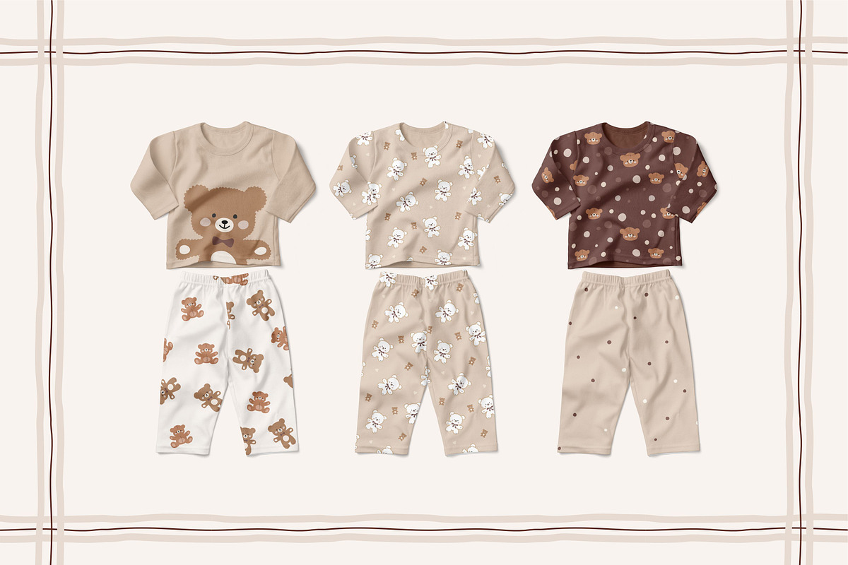 Teddy Bear pattern collection, a Pattern Graphic by SurfaceStories (Photo 9 of 12)