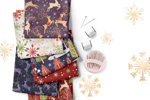 Whimsical Winter, Christmas Patterns