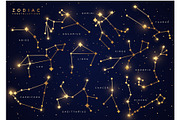 Zodiac constellations 3 maps, an Illustration by kotoffei (Thumbnail 2 of 4)