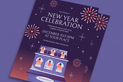 Modern New Year Celebration Flyer, a Flyer Template by VectorVactory (Thumbnail 2 of 3)