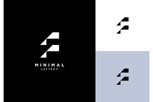 Letter F Minimal Modern Logo, a Branding & Logo Template by ika trisiana