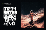 Overmars – Futuristic Techno Font, a Font by figuree studio (Thumbnail 6 of 8)