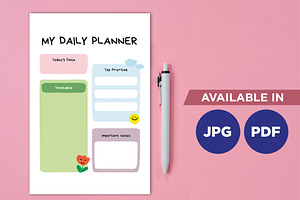 Kawaii Daily Planner