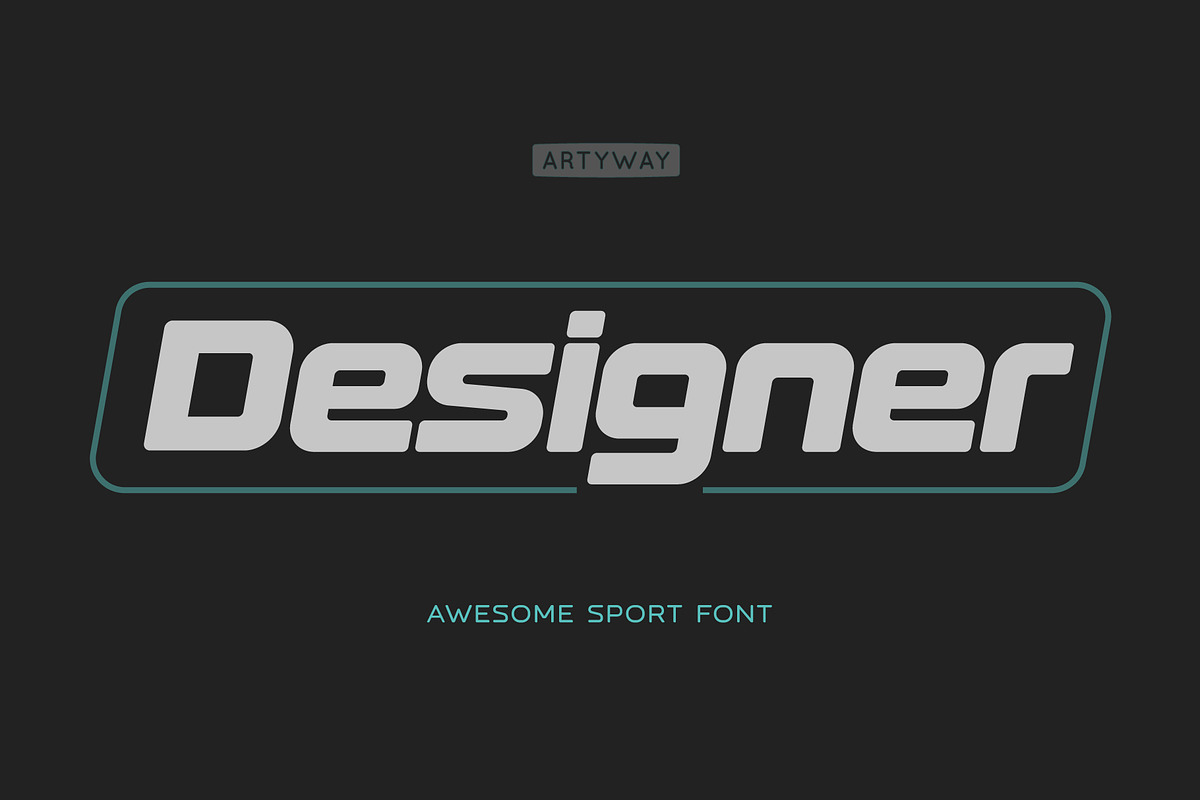 New Designer Font, a Sans Serif Font by artyway (Photo 1 of 7)