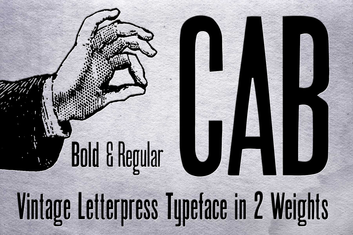 CAB Letterpress font