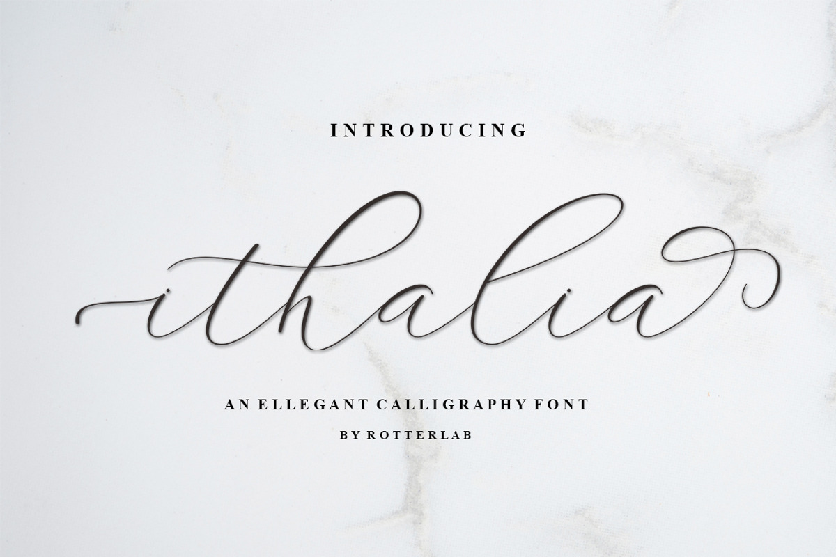 Ithalia, a Script Font by Rotterlab Studio (Photo 8 of 8)